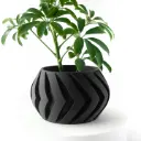 The Manse Planter Pot with Drainage Tray | Modern & Unique Home Decor- 0023