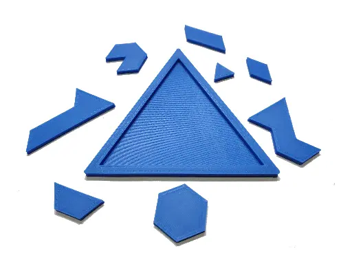 8 Piece Triangle Puzzle | Brain Teaser Challenging Puzzle for Mind Development of Kids - 8501