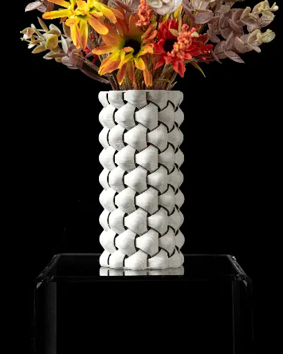The Tri-Weave Flower Vase | Modern & Unique Home Decor for Flower Arrangements - 1154