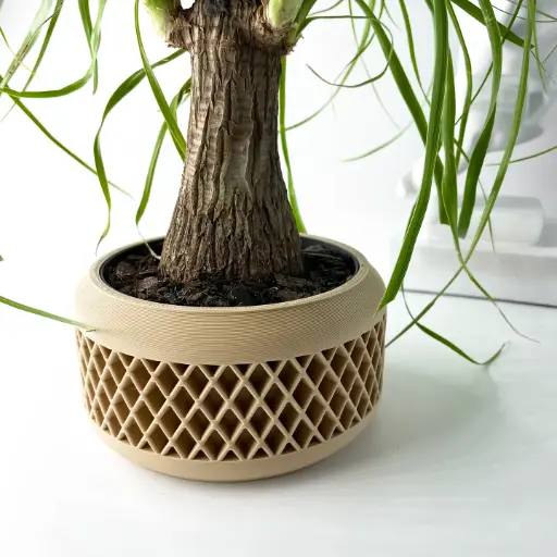 The Uvix Planter Pot with Drainage Tray | Modern & Unique Home Decor- 0057