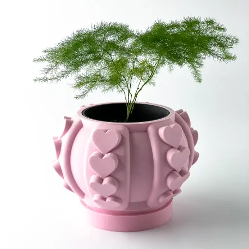 The Frenor Planter Pot with Drainage Tray | Modern & Unique Home Decor- 0079