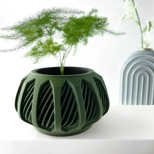 The Mirex Planter Pot with Drainage Tray | Modern & Unique Home Decor- 0082