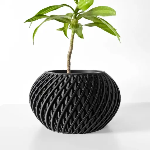 The Kio Planter Pot with Drainage Tray | Modern & Unique Home Decor- 0112