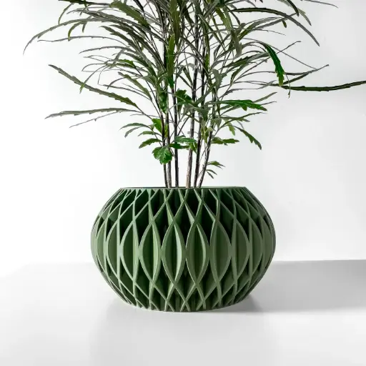 The Revan Planter Pot with Drainage Tray | Modern & Unique Home Decor- 0117