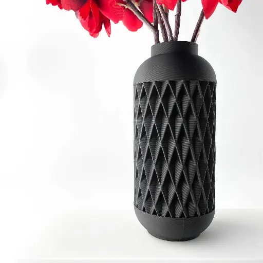 The Hesil Flower Vase | Modern & Unique Home Decor for Flower Arrangements - 1017