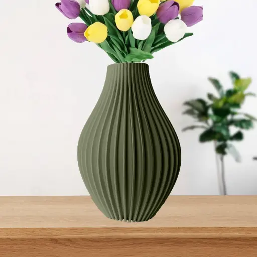 The Eres Flower Vase | Modern & Unique Home Decor for Flower Arrangements - 1029
